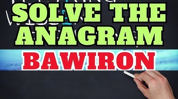 Solve The Anagram Quiz [Quiz Mix Challenge]