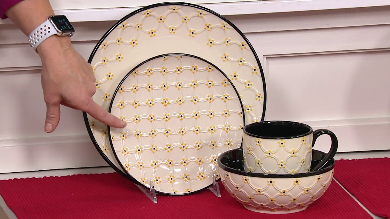 Temp-tations Old World Infinity 16-Piece Dinnerware Set on QVC