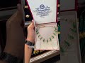 very beautiful and lightweight party wear green stone unique pattern necklace design only 9.8 g