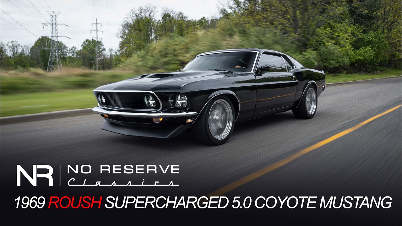 ⁣4K Roush Supercharged 5.0 Coyote 1969 Ford Mustang Pro-Touring Fastback - FOR SALE CALL 18005627815