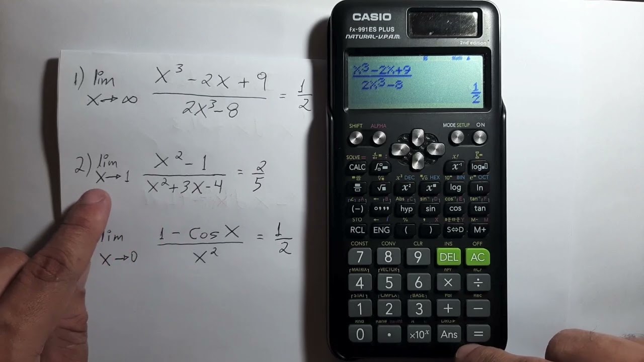 CÁLCULO de LÍMITES con la calculadora Casio FX-991ES PLUS