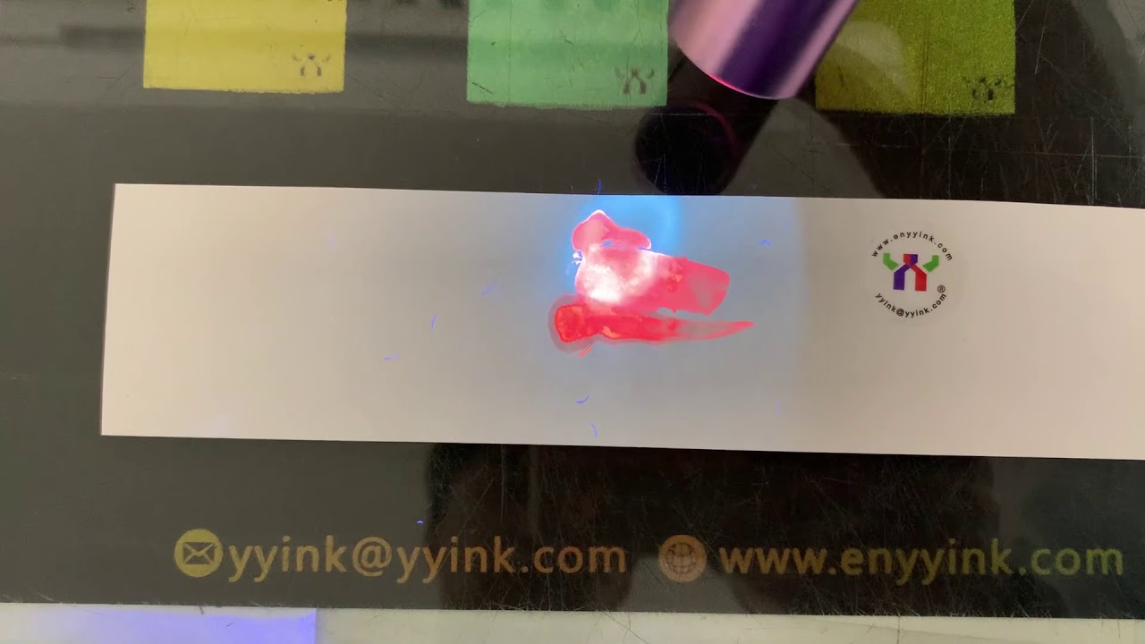 Offset printing uv invisible ink