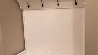 Mud room storage build.