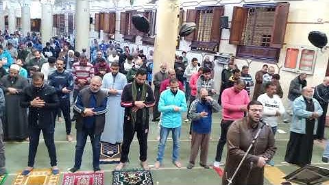 صلاةالقيام رمضان1442 شاملة الشفع والوتر والدعاء بمسجد الفاروق بشربين آيات من سورة البقرة
