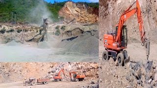 Amazing Making Construction a crushing plant Completely maching work | Concrete road technology