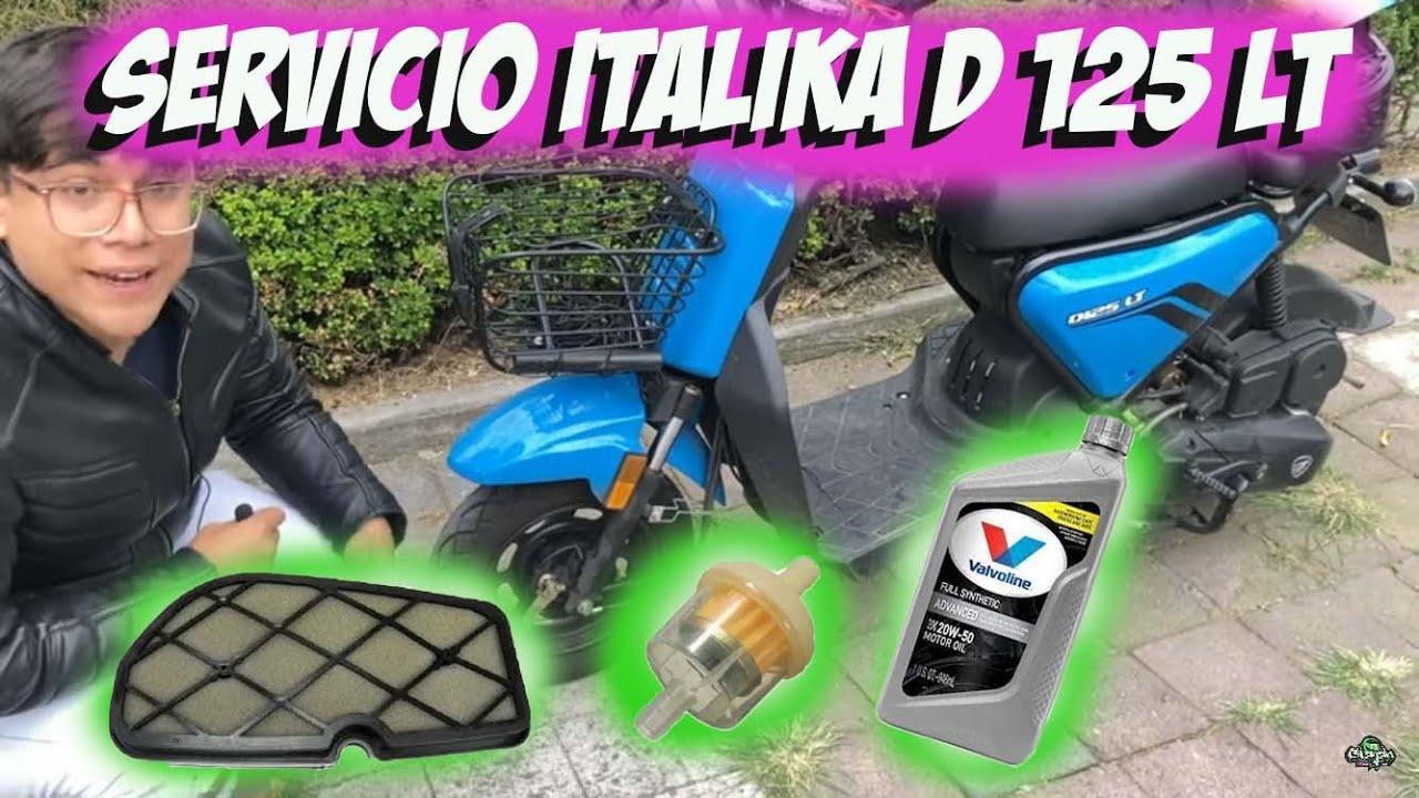 ¿Como hace el Servicio de italika d 125 lt?/Cambio de aceite y filtros