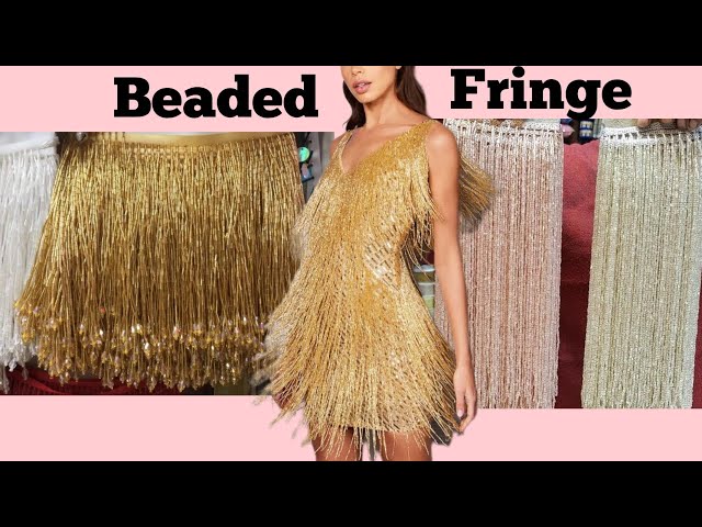how to make beaded fringe dress LONG | TWO TYPES African Queen Art Maxi