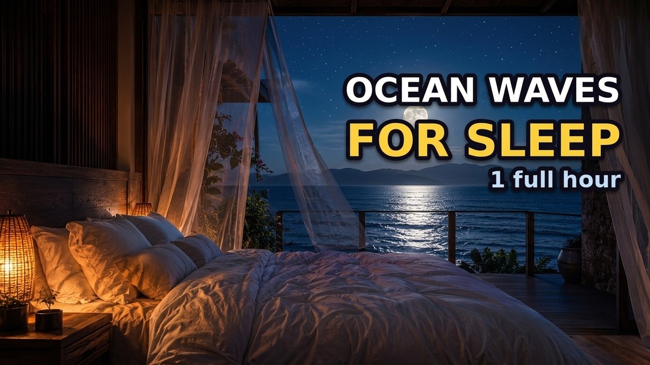 Full Moon Over Calm Waters | Peaceful Ocean Ambience