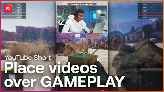 How to add your videos over GAMEPLAY (Picture-in-Picture) #Shorts