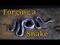 How to Forge a Snake - Forging a Candle Holder