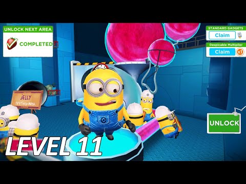 Despicable Me: Minion Rush - Jelly Lab Level 11 Unlock New Area - Gameplay (PC HD)
