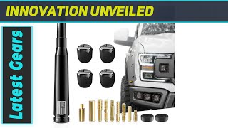 American Flag Design Short Car Truck Bullet Antenna: Enhance Your Vehicle's Style!
