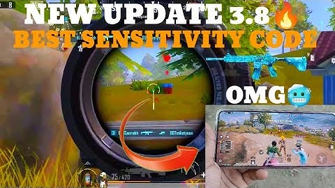 NEW UPDATE 3.8🔥BEST SENSITIVITY CODE + CONTROL SETTINGS BGMI/PUBG MOBILE