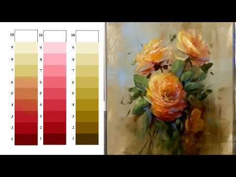 Value Control in Roses Lesson 2-Paint It Simply