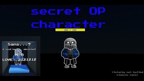 Secret Character in Sans Multiversal Battles! 2 - Alternative Line | showcase