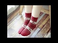 Christmas season reindeer comfy wool socks