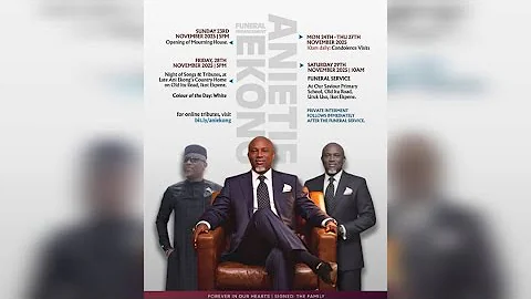 #Live: Funeral Service of Mr. Anietie Ekong at Our Saviour Primary School, Ikot Ekpene LGA