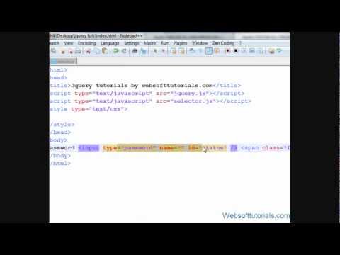 jquery tutorials for beginners - 22 - jquery password strength checker using jquery keyup event
