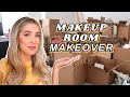 MAKEUP ROOM & OFFICE TRANSFORMATION: UNPACKING, DECLUTTERING, DECOR | leighannsays