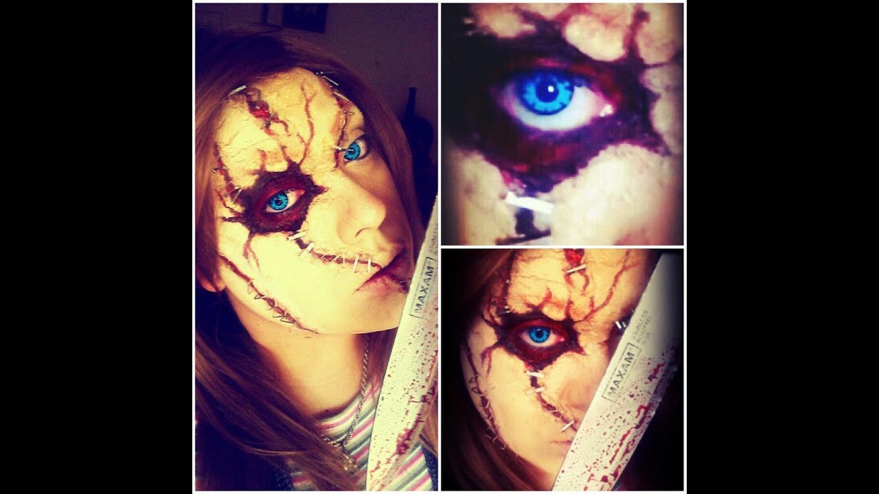 CHUCKY MAKEUP TUTORIAL HALLOWEEN SERIES 2012 YouTube