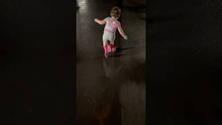 Sassy having fun splashing in puddles with Big Sis!!! #easttn #funnybaby #cute #funny #family