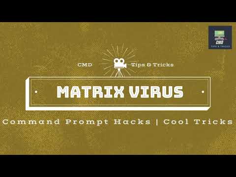 Matrix Virus | Command Prompt Hacks | Cool Tricks