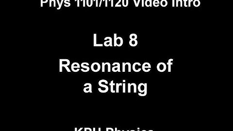 08 Resonance on a String
