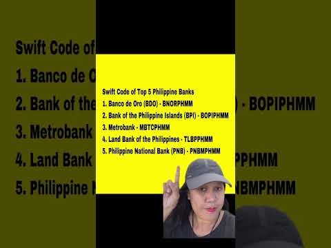 #swiftcode #bdo #bpi