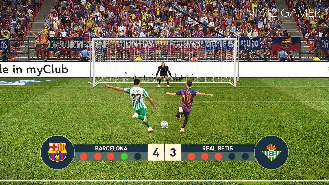 FC BARCELONA vs REAL BETIS | Penalty Shootout | PES 2019 Gameplay PC