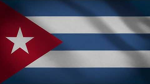 Cuba Flag Waving - Royalty Free Stock Footage