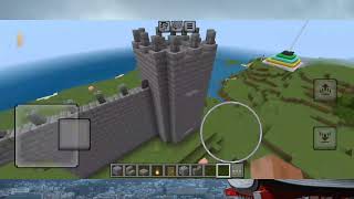 how to build a castle wall in minecraft! (easy)