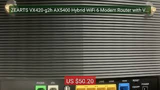 ZEARTS VX420-g2h AX5400 Hybrid WiFi 6 Modem Router with VoIP（secon... — Best Deal 2026 | Shop Now!
