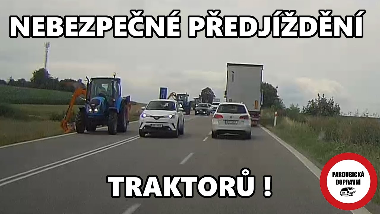 Bránění v předjíždění, vytlačovaná, kouřová clona od dodávky - Dashcam kompilace #164