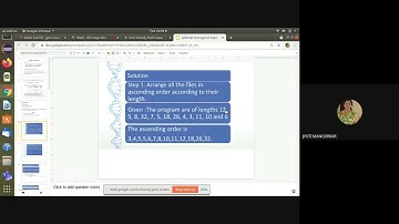 Optimal Storage on Tapes Greedy Algorithm