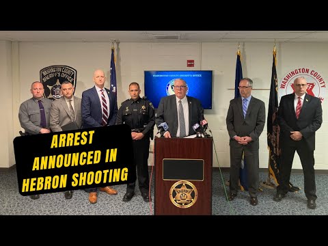 Press Conference - Arrest announced in Hebron shooting death