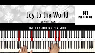 Joy to the World (Easy Christmas Sheet Music - Piano Solo - Piano Cover - Tutorial)