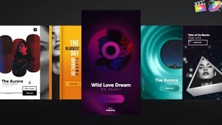 Top Apple Motion Projects: Instagram Modern Music Stories-Final Cut Pro Top Apple Motion Projects: Instagram Modern Music Stories-Final Cut Pro