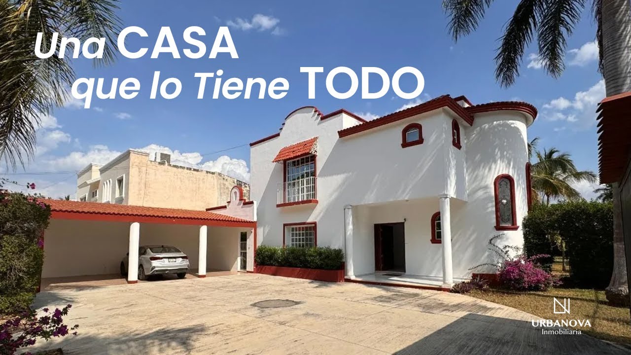 Una CASA que lo Tiene TODO! | En el NORTE de MÉRIDA