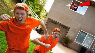 RACE to Escape the Prison Sniper!! *EXTREME OBSTACLE COURSE*