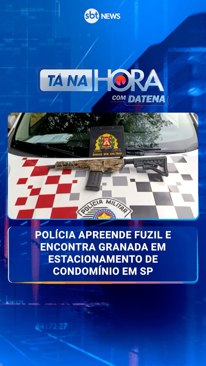Polícia apreende fuzil e encontra granada em estacionamento de condomínio em SP