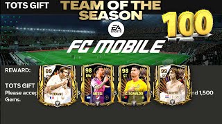 100x Biggest TOTS Pack Opening - Best Pack Opening Ever!! FC Mobile 24