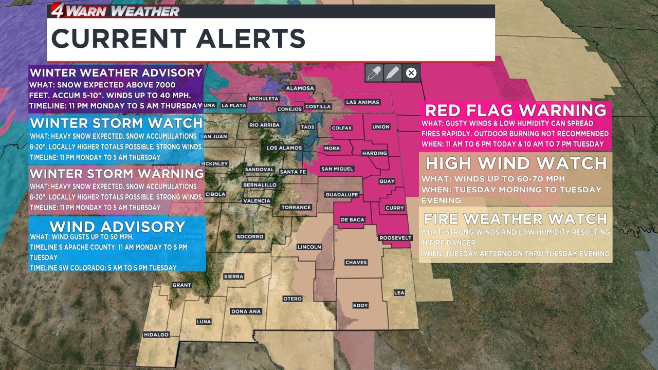 Weather rollercoaster expected for New Mexico this week - YouTube