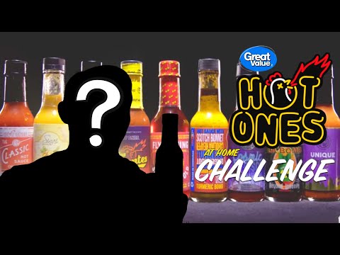 My DAD attempts the "Hot Ones Challenge"!