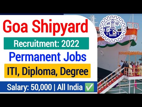 Goa Shipyard Limited Recruitment 2022| GSL Technical Assistant Vacancy 2022| GSL Jobs Vacancy 2022|