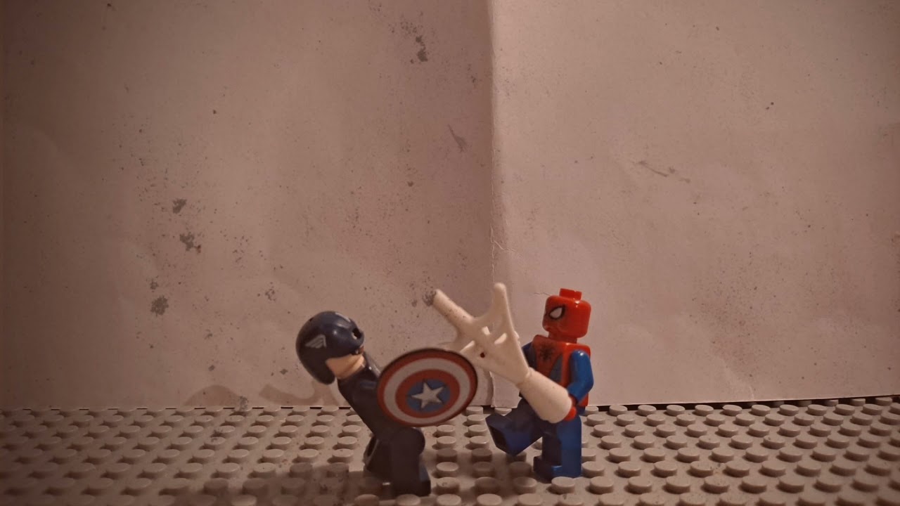 kapitan ameryka vs spiderman