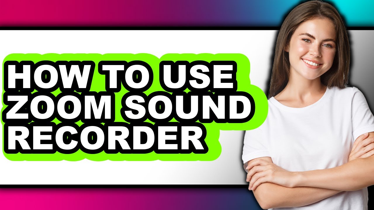 How to Use Zoom Sound Recorder (only Way)