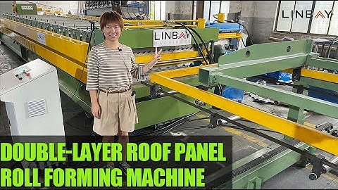 【Trapezoidal+sinusoidal】Linbay-Double layer roof panel roll forming machine
