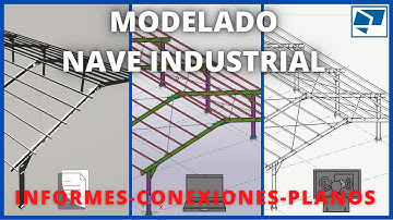 Tekla Structures 🏗 /V017.MODELADO DE NAVE INDUSTRIAL-🤓COMPLETO