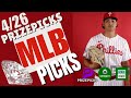 MLB PRIZEPICKS | CHALKBOARD | SLEEPER | PROP PICKS | SATURDAY | 4/26/2025 | MLB BETTING | BET PROPS