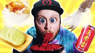 Making OMEGA Eat SPICY HOT & STRANGE Asian Food!!
